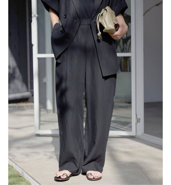 SLOBE IENA「《セットアップ対応可》リネン混パンツ」|その他|
