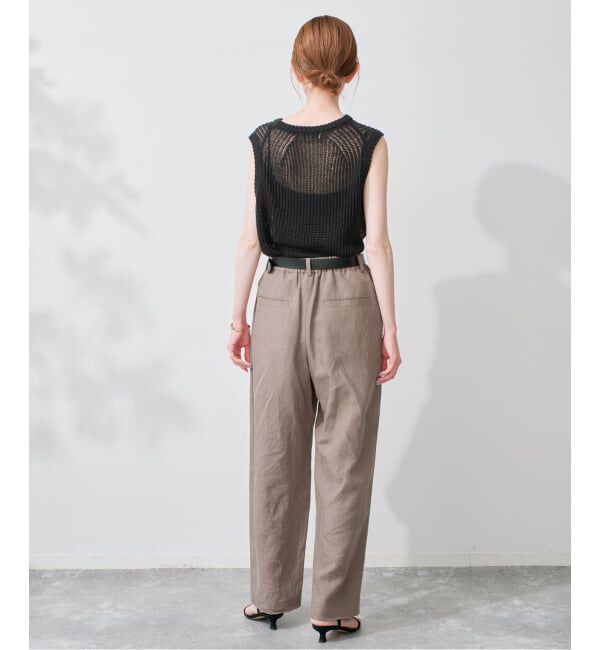 SLOBE IENA「《セットアップ対応可》リネン混パンツ」|その他|
