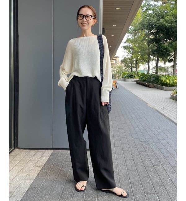 SLOBE IENA「《セットアップ対応可》リネン混パンツ」|その他|