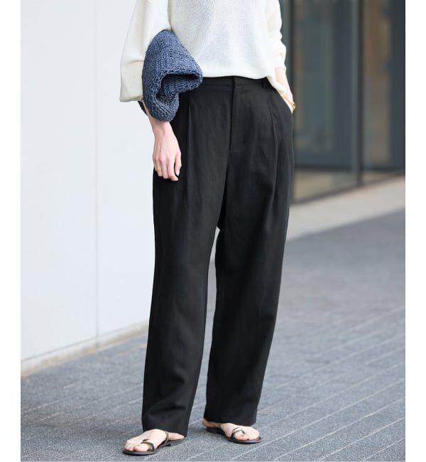 SLOBE IENA「《セットアップ対応可》リネン混パンツ」|その他|
