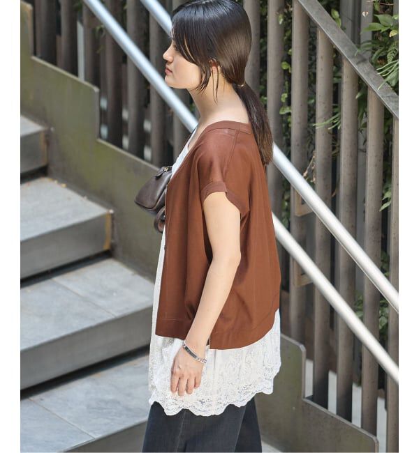 IENA「《追加3》アンティークチュールバテンキャミ」|キャミソール|