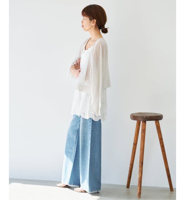 IENA「《追加3》アンティークチュールバテンキャミ」|キャミソール|