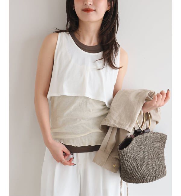 SLOBE IENA「《3枚セット》Plus by ONIT/オニット SLOBE別注 3セットタンクトップ」|タンクトップ|