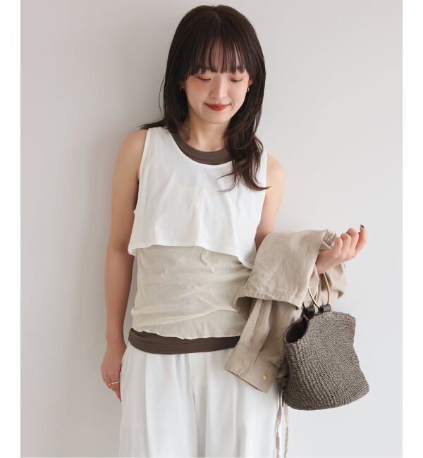 SLOBE IENA「《3枚セット》Plus by ONIT/オニット SLOBE別注 3セットタンクトップ」|タンクトップ|