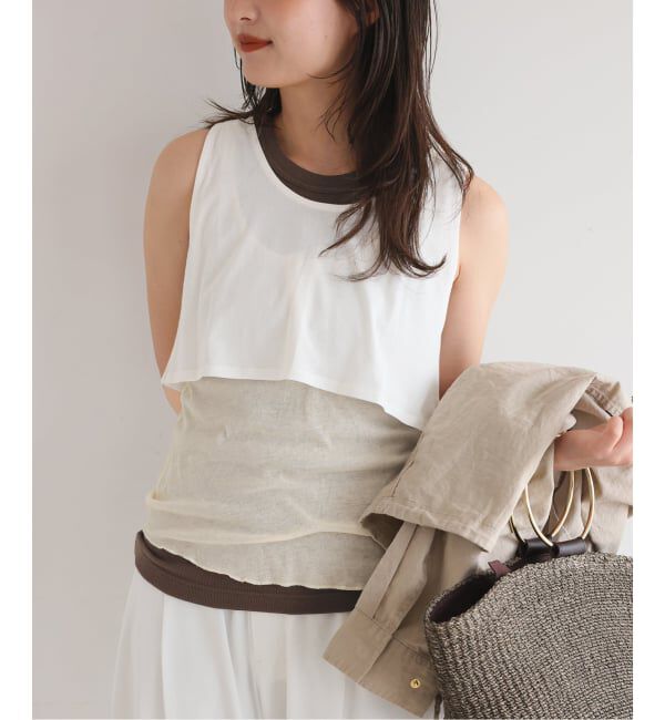 SLOBE IENA「《3枚セット》Plus by ONIT/オニット SLOBE別注 3セットタンクトップ」|タンクトップ|