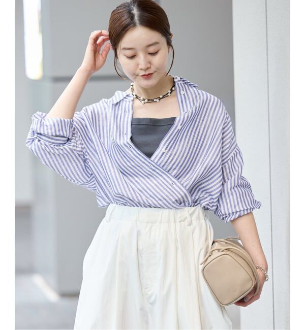 IENA「《追加》ラミーリヨセル2wayシャツ」|シャツ・ブラウス|