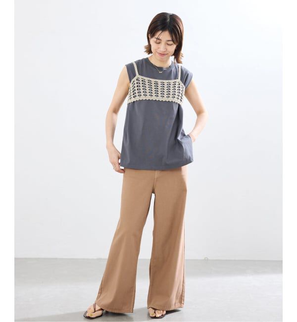 IENA「upper hights/アッパーハイツ THE LAZY LIAM パンツ 120319102」|チノ|