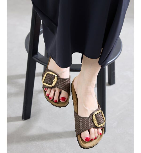 IENA「BIRKENSTOCK/ビルケンシュトック MADRID BIG BUCKLE RAFFIA サンダル 1031419」|サンダル|