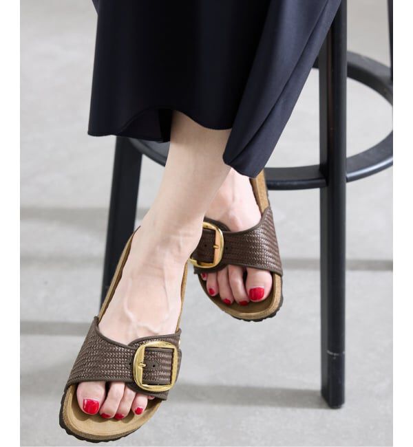 IENA「BIRKENSTOCK/ビルケンシュトック MADRID BIG BUCKLE RAFFIA サンダル 1031419」|サンダル|