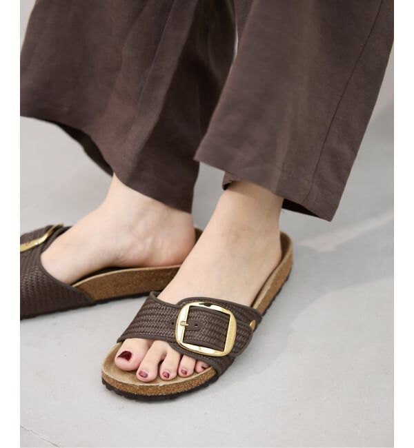 IENA「BIRKENSTOCK/ビルケンシュトック MADRID BIG BUCKLE RAFFIA サンダル 1031419」|サンダル|