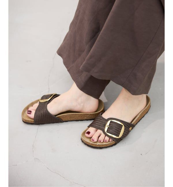 IENA「BIRKENSTOCK/ビルケンシュトック MADRID BIG BUCKLE RAFFIA サンダル 1031419」|サンダル|