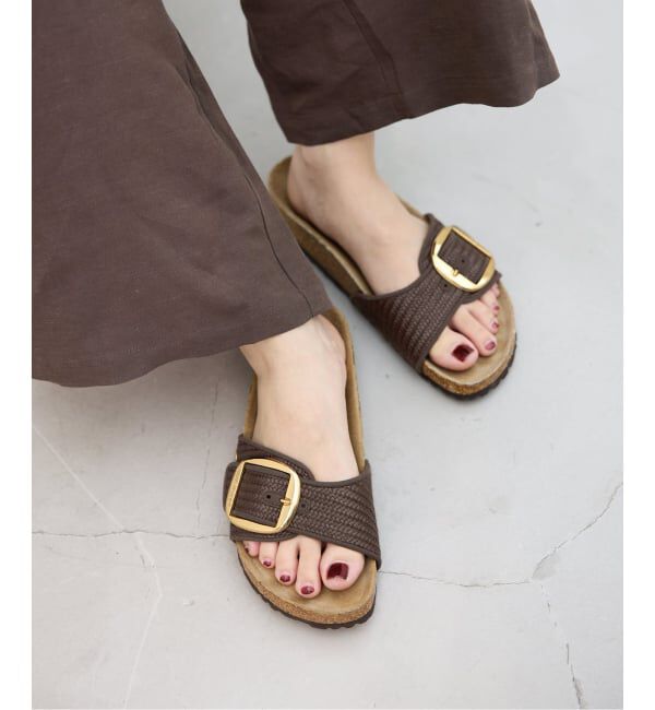 IENA「BIRKENSTOCK/ビルケンシュトック MADRID BIG BUCKLE RAFFIA サンダル 1031419」|サンダル|