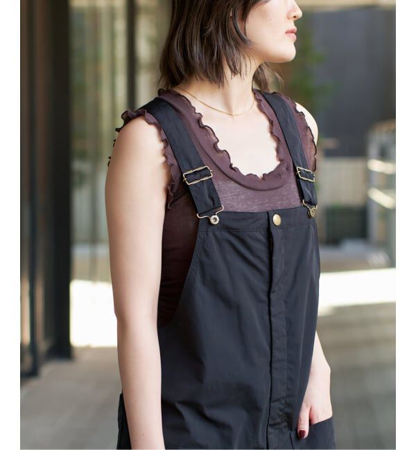 IENA LA BOUCLE「《追加》seamless basic./シームレスベーシック Flounce タンクトップ」|タンクトップ|