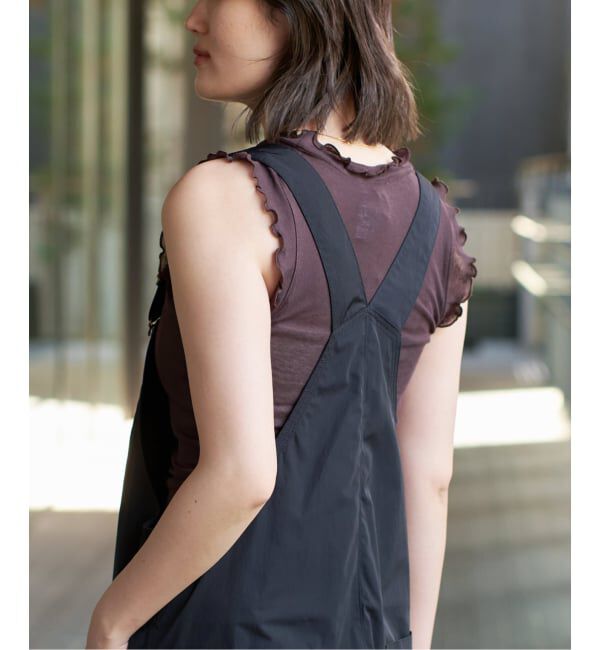 IENA LA BOUCLE「《追加》seamless basic./シームレスベーシック Flounce タンクトップ」|タンクトップ|
