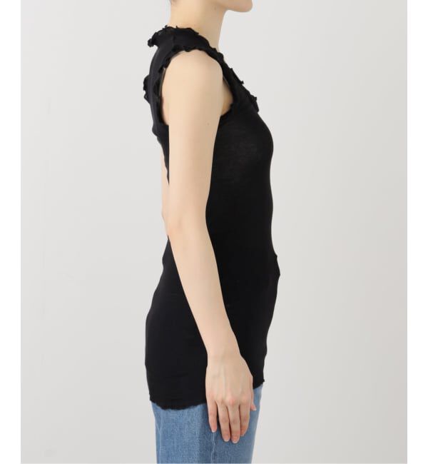 IENA LA BOUCLE「《追加》seamless basic./シームレスベーシック Flounce タンクトップ」|タンクトップ|