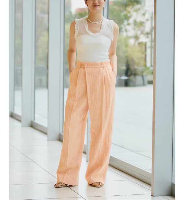 IENA LA BOUCLE「《追加》seamless basic./シームレスベーシック Flounce タンクトップ」|タンクトップ|