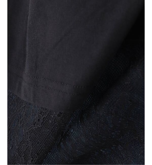 IENA「レースドッキングTシャツ」|Tシャツ・カットソー|
