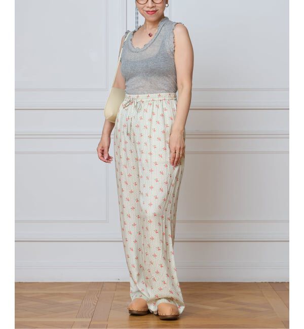 IENA LA BOUCLE「《追加2》seamless basic. シームレスベーシック Flounce タンクトップ」|タンクトップ|
