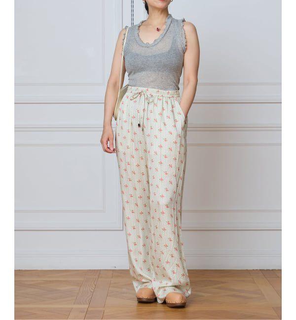 IENA LA BOUCLE「《追加2》seamless basic. シームレスベーシック Flounce タンクトップ」|タンクトップ|