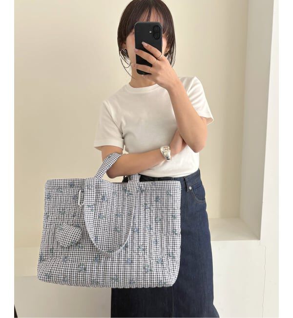 SLOBE IENA「《WEB限定/追加3》Margaux Dereume &times; SLOBE キルティングトートバッグ」|トートバッグ|