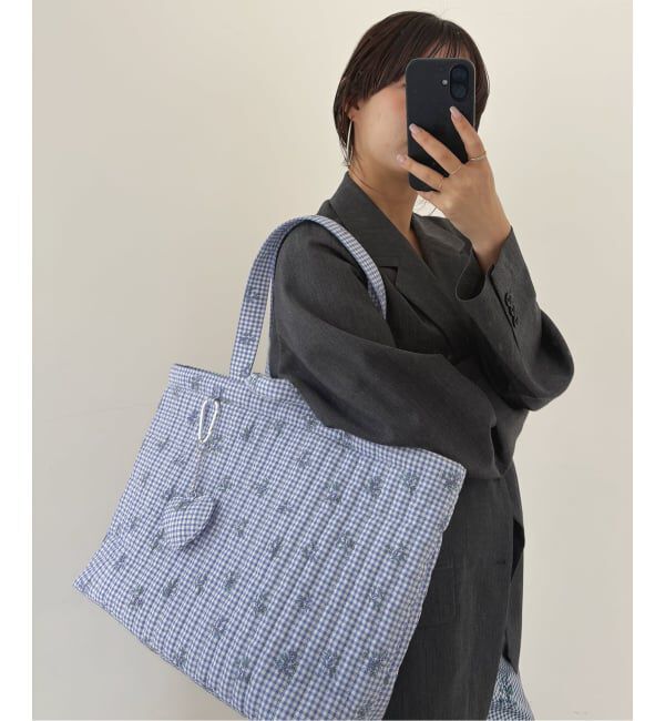 SLOBE IENA「《WEB限定/追加3》Margaux Dereume &times; SLOBE キルティングトートバッグ」|トートバッグ|