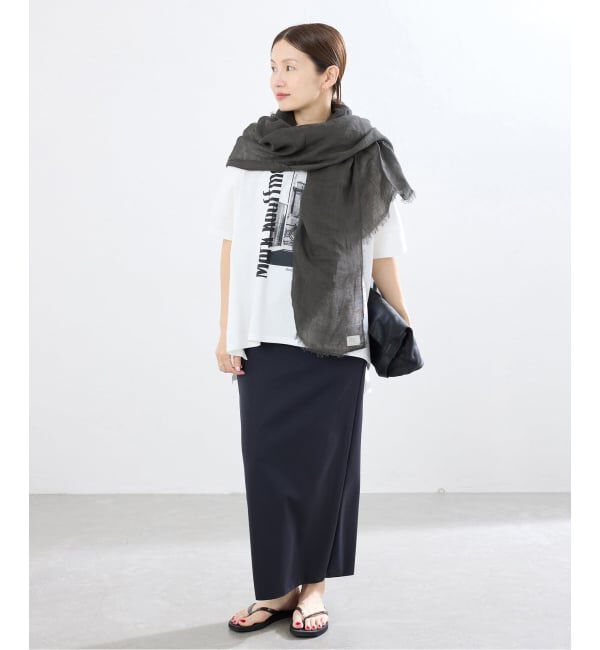 IENA「NIMNIMDUAI/ニムニムデュアイ 別注 PREMIUM LINEN GAUZE STOLE ストール」|ストール|