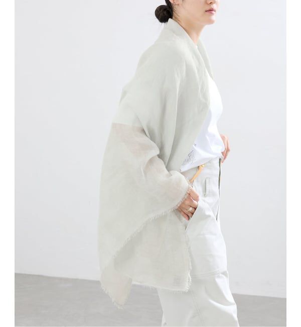 IENA「NIMNIMDUAI/ニムニムデュアイ 別注 PREMIUM LINEN GAUZE STOLE ストール」|ストール|