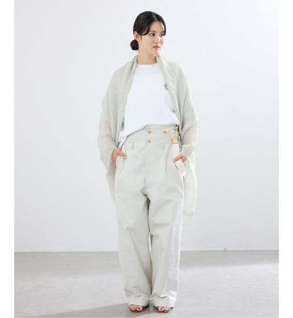 IENA「NIMNIMDUAI/ニムニムデュアイ 別注 PREMIUM LINEN GAUZE STOLE ストール」|ストール|
