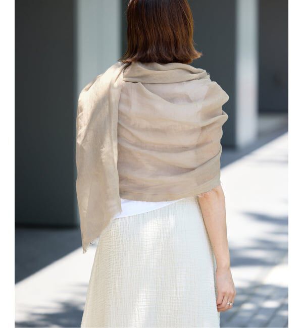 IENA「NIMNIMDUAI/ニムニムデュアイ 別注 PREMIUM LINEN GAUZE STOLE ストール」|ストール|