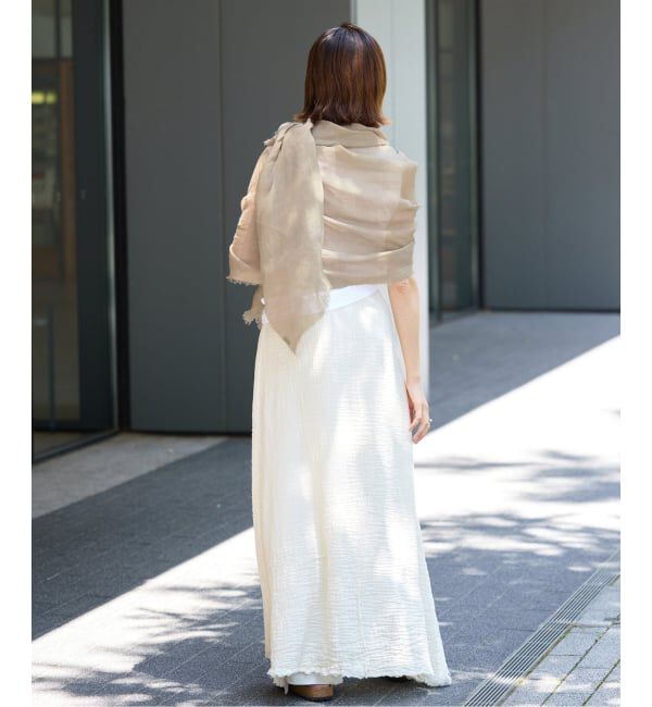 IENA「NIMNIMDUAI/ニムニムデュアイ 別注 PREMIUM LINEN GAUZE STOLE ストール」|ストール|
