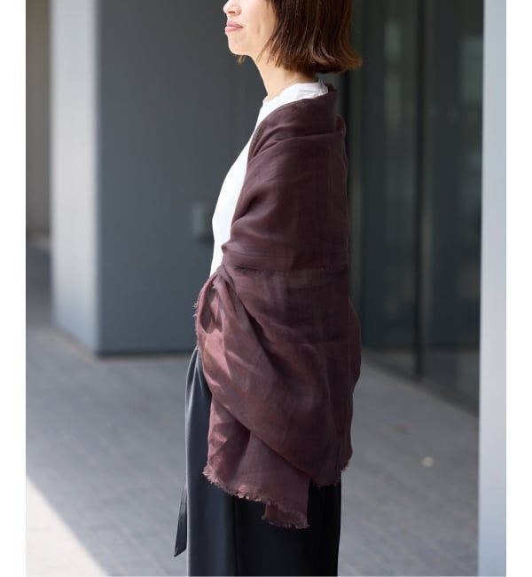 IENA「NIMNIMDUAI/ニムニムデュアイ 別注 PREMIUM LINEN GAUZE STOLE ストール」|ストール|