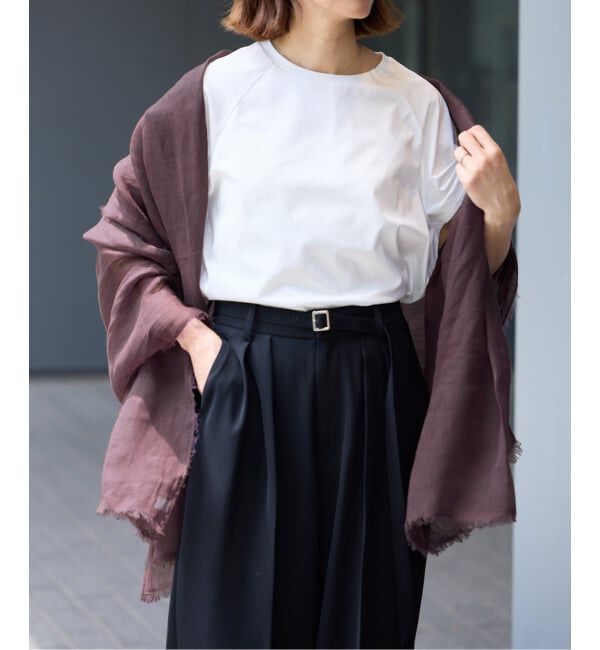 IENA「NIMNIMDUAI/ニムニムデュアイ 別注 PREMIUM LINEN GAUZE STOLE ストール」|ストール|