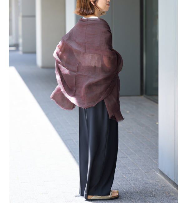 IENA「NIMNIMDUAI/ニムニムデュアイ 別注 PREMIUM LINEN GAUZE STOLE ストール」|ストール|
