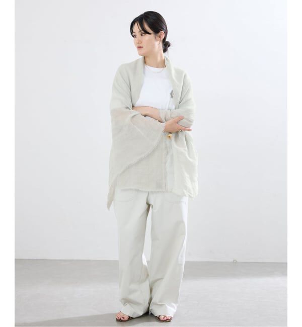IENA「NIMNIMDUAI/ニムニムデュアイ 別注 PREMIUM LINEN GAUZE STOLE ストール」|ストール|