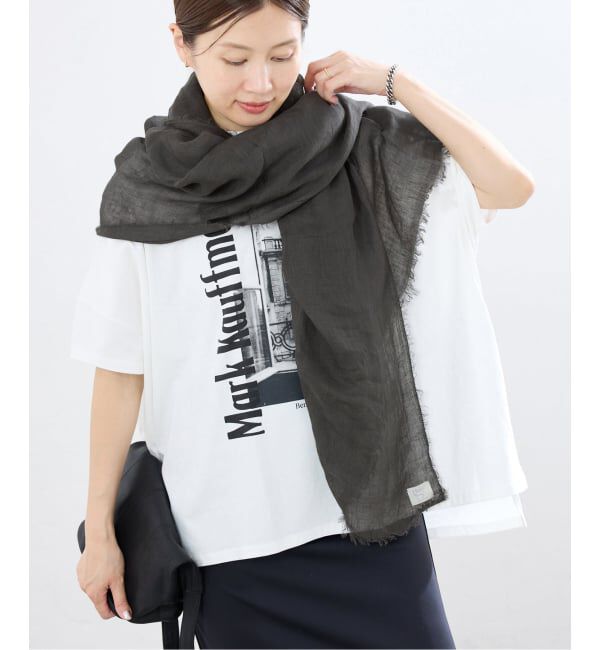 IENA「NIMNIMDUAI/ニムニムデュアイ 別注 PREMIUM LINEN GAUZE STOLE ストール」|ストール|