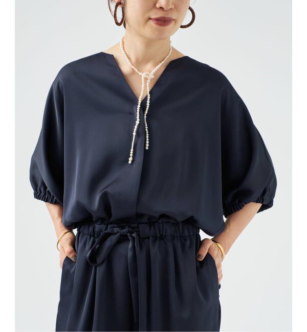 VERMEIL par iena「《一部WEB限定》サテンオールインワン」|オールインワン|