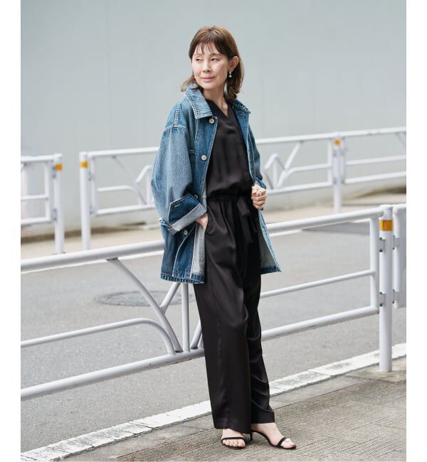 VERMEIL par iena「《一部WEB限定》サテンオールインワン」|オールインワン|