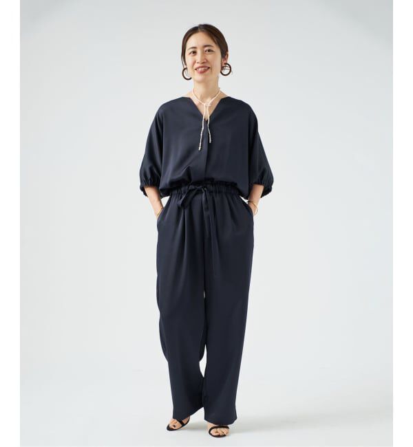 VERMEIL par iena「《一部WEB限定》サテンオールインワン」|オールインワン|