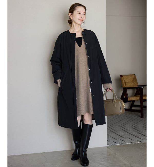 SLOBE IENA「《WEB限定/追加予約》中綿ストール付きノーカラーコート」|その他|