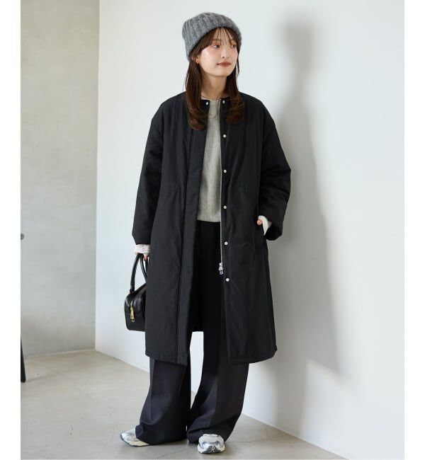 SLOBE IENA「《WEB限定/追加予約》中綿ストール付きノーカラーコート」|その他|