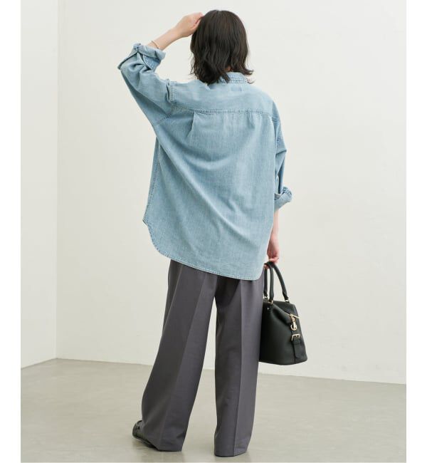 SLOBE IENA「《接触冷感/UVカット/吸水速乾/4サイズ展開》ワイドスラックス」|スラックス|