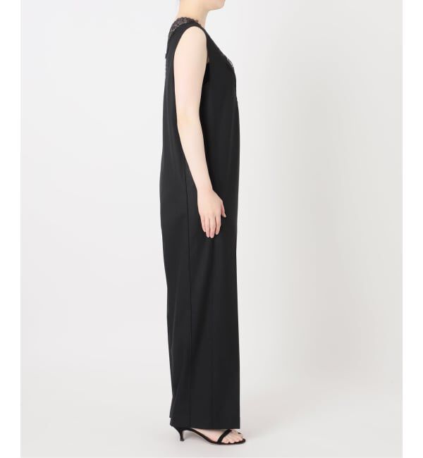 VERMEIL par iena「《一部カラーWEB限定》Lace Neck オールインワン」|オールインワン|