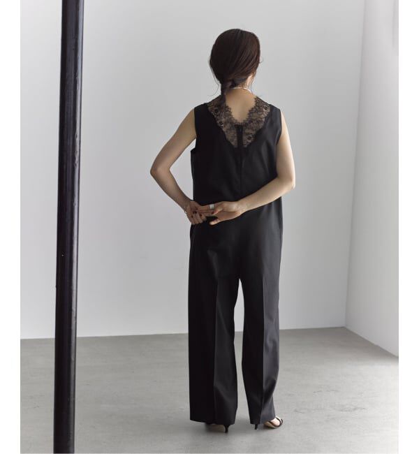 VERMEIL par iena「《一部カラーWEB限定》Lace Neck オールインワン」|オールインワン|