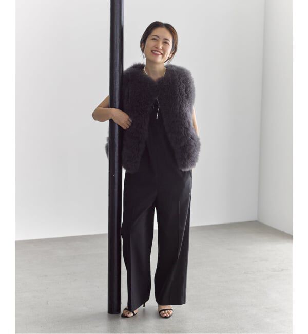VERMEIL par iena「《一部カラーWEB限定》Lace Neck オールインワン」|オールインワン|