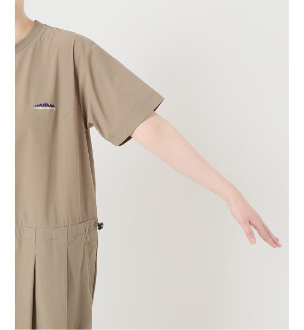 SLOBE IENA「《撥水/UVカット/ストレッチ/WEB限定/追加》THOUSAND MILE SLOBE別注 オールインワン」|オールインワン|