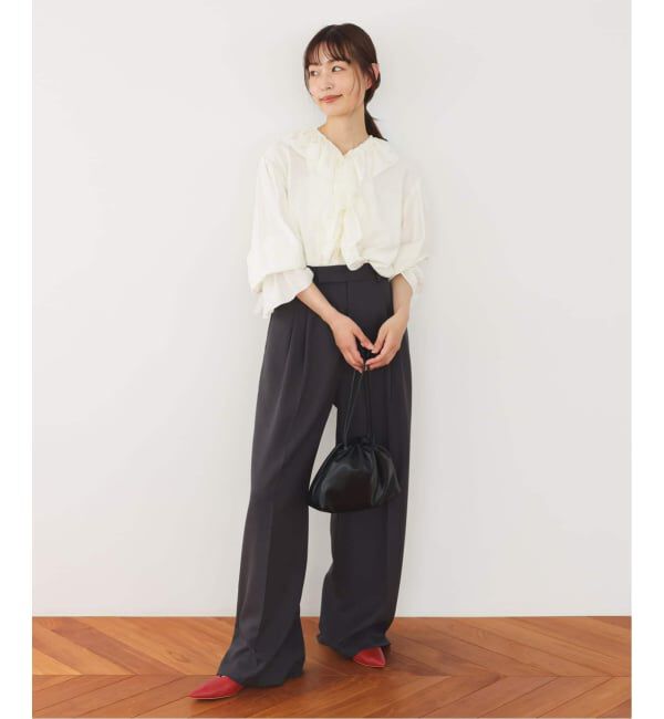 SLOBE IENA「《追加4》SLOBE 3WAY スムース巾着バッグ」|その他|