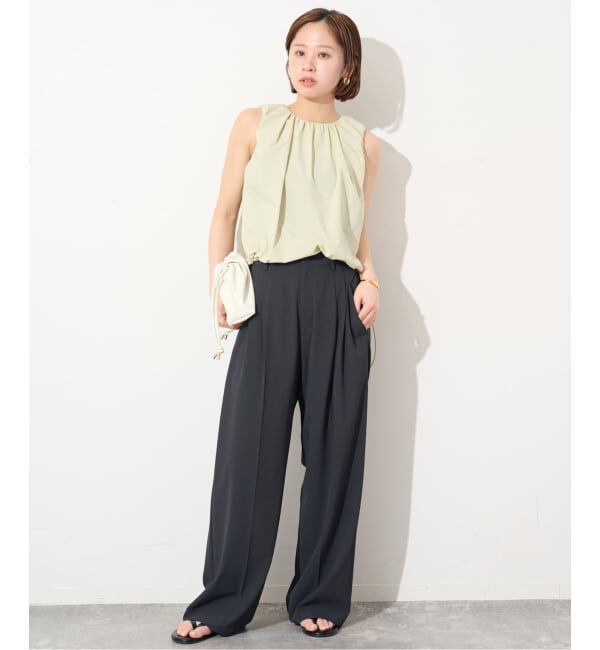SLOBE IENA「《追加4》SLOBE 3WAY スムース巾着バッグ」|その他|