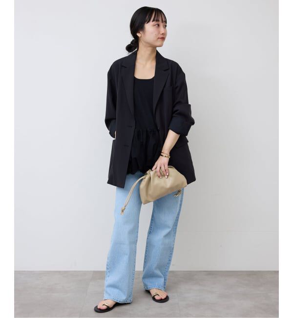 SLOBE IENA「《追加4》SLOBE 3WAY スムース巾着バッグ」|その他|