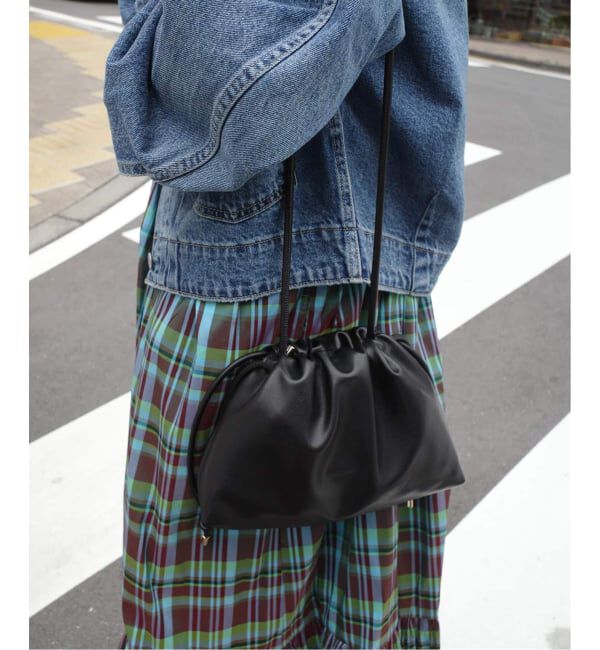 SLOBE IENA「《追加4》SLOBE 3WAY スムース巾着バッグ」|その他|