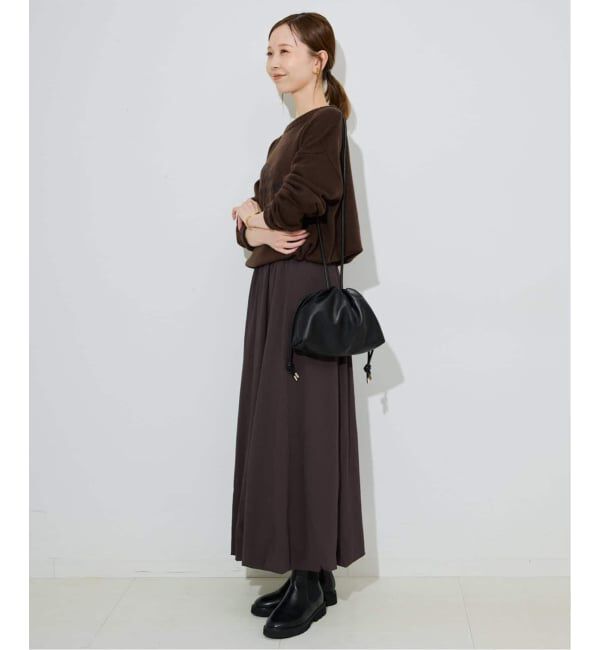 SLOBE IENA「《追加4》SLOBE 3WAY スムース巾着バッグ」|その他|